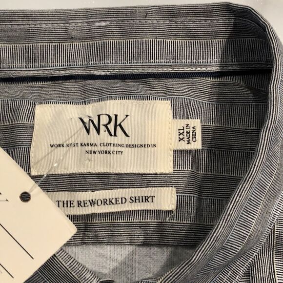 NWT WRK “The Reworked” Button Down Shirt Sz. XXL - Picture 3 of 9